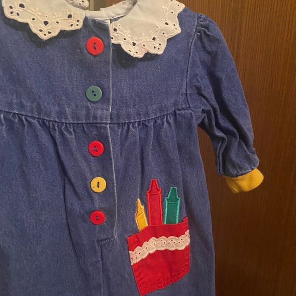 Bundle of 2 Vintage Healthtex Denim Rompers - Picture 12 of 16